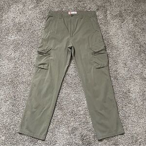 Mossimo Cargo Supply Straight Leg Cotton Blend Cargo Pants 32x32 Sage Green